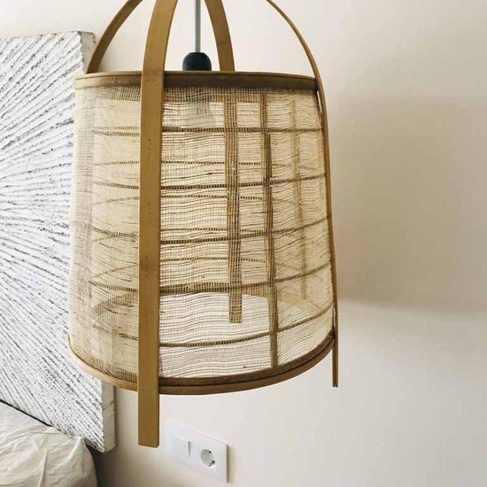 lampara rustica dormitorio