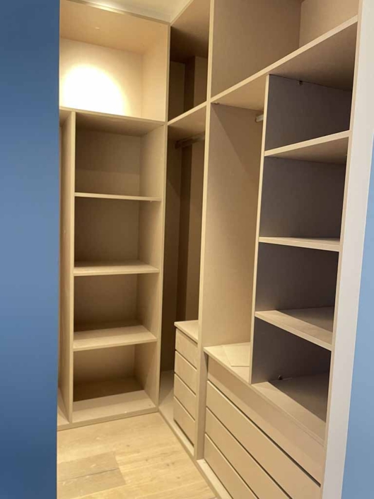 estructura armarios vestidor
