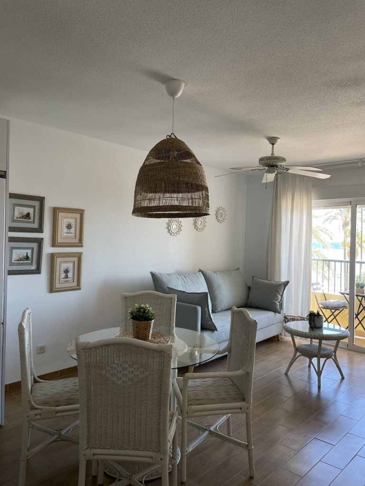 salon comedor decoracion moderna muebles blancos